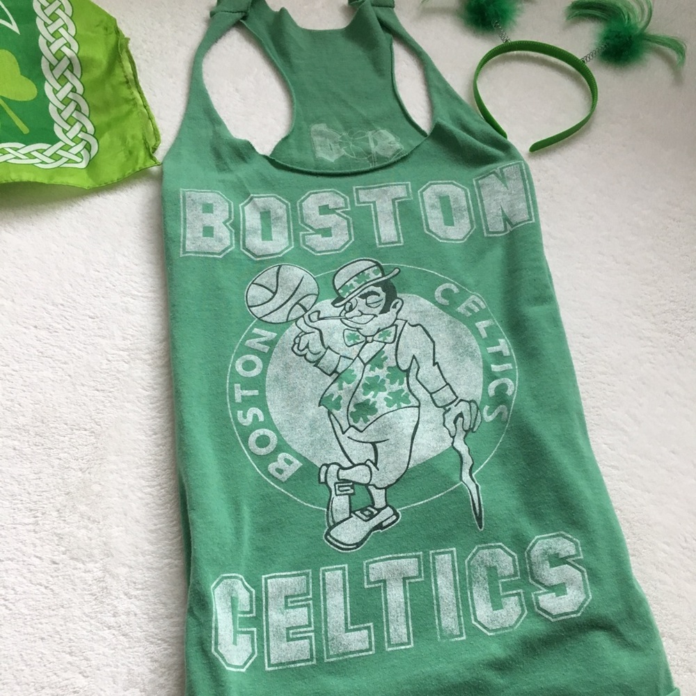 Lucky the Leprechaun Boston Celtics Racerback Tank